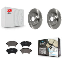 Load image into Gallery viewer, Rear Disc Brake Rotors And Ceramic Pads Kit For Audi A4 Quattro