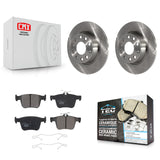 Rear Brake Rotor Ceramic Pad Kit For Audi A3 Quattro Volkswagen e-Golf Sportback