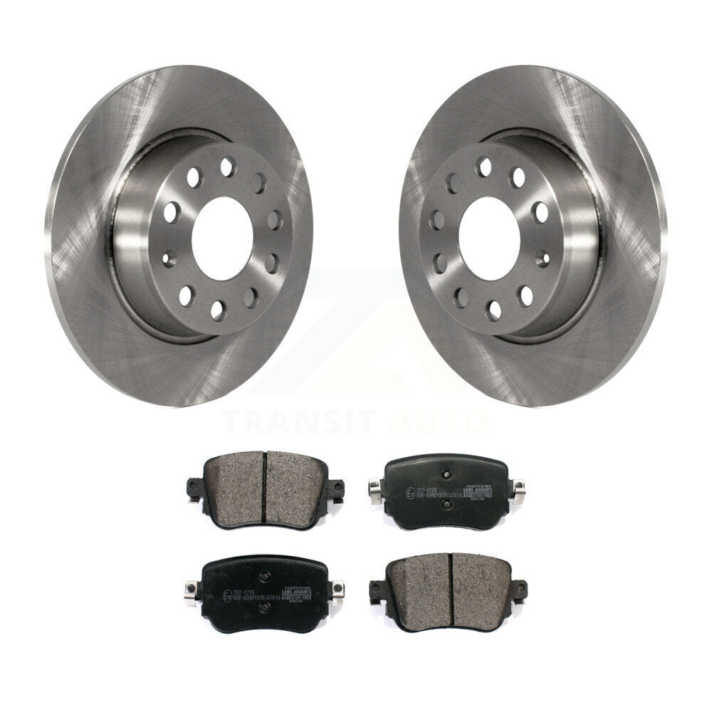 Rear Disc Brake Rotors Ceramic Pad Kit For Volkswagen Passat GTI Golf SportWagen