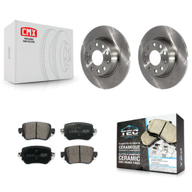 Rear Disc Brake Rotors Ceramic Pad Kit For Volkswagen Passat GTI Golf SportWagen