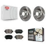 Rear Disc Brake Rotors Ceramic Pad Kit For Volkswagen Passat GTI Golf SportWagen