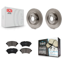 Load image into Gallery viewer, Rear Brake Rotors &amp; Ceramic Pad Kit For Audi Q5 A4 A5 Quattro A6 S5 S4 Sportback