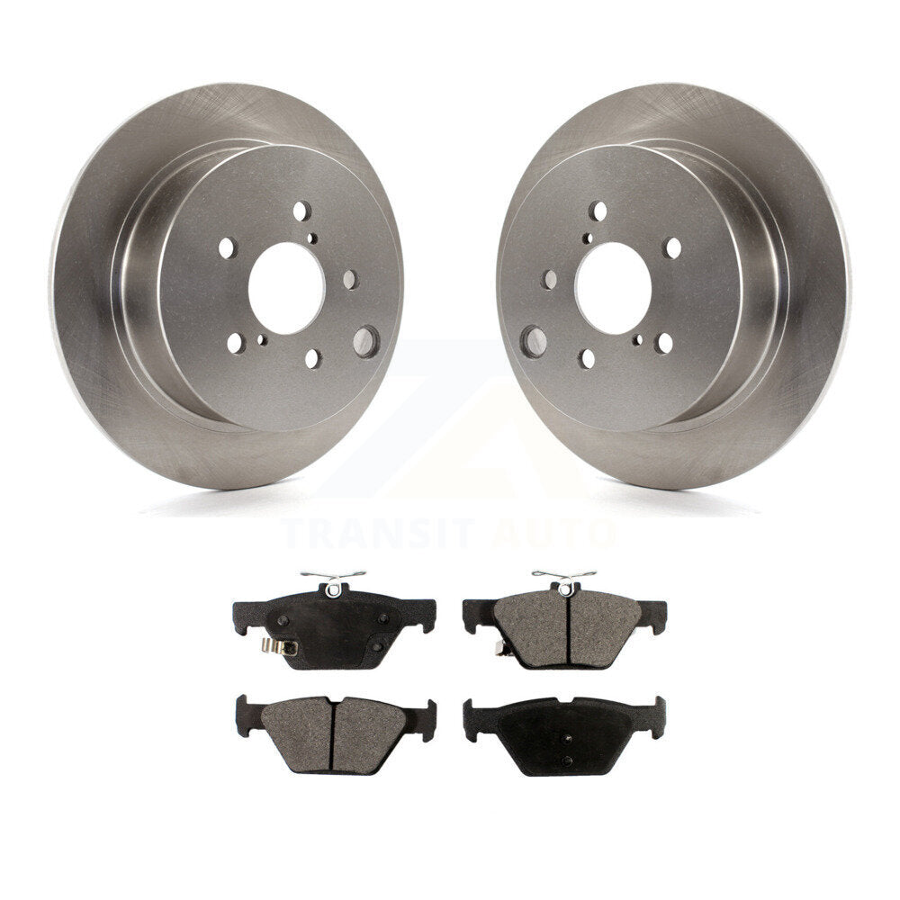 Rear Disc Brake Rotors And Ceramic Pads Kit For Subaru Crosstrek