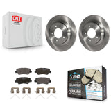 Rear Disc Brake Rotors And Ceramic Pads Kit For Kia Niro Hyundai Ioniq Soul EV