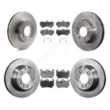 Charger l'image dans la galerie, Front Rear Disc Brake Rotor Ceramic Pad Kit (6Pc) For Porsche Cayenne Volkswagen