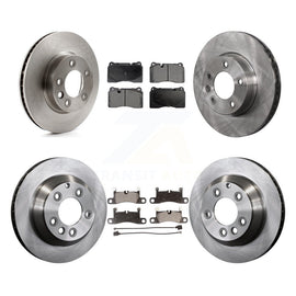 Front Rear Disc Brake Rotors And Ceramic Pads Kit (6Pc) For Volkswagen Touareg