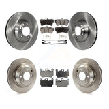 Front Rear Disc Brake Rotors And Ceramic Pads Kit (6Pc) For Audi Q7