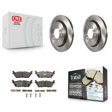 Charger l'image dans la galerie, Rear Disc Brake Rotor Ceramic Pad Kit For Ford F-150 With Electric Parking