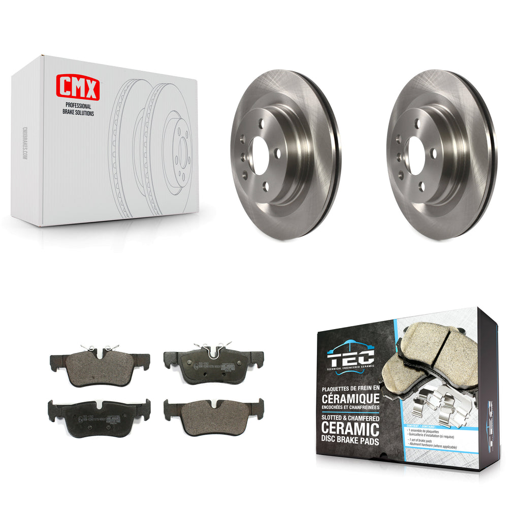 Rear Brake Rotors & Ceramic Pad Kit For BMW X1 Mini Cooper Countryman X2 Clubman