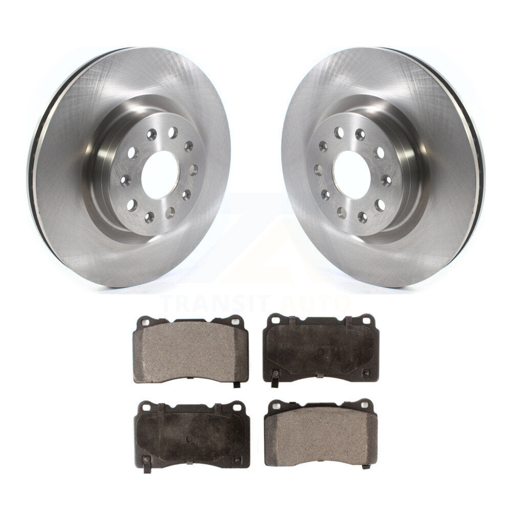 Front Disc Brake Rotor And Ceramic Pad Kit For Cadillac CTS CT6 Chevrolet Camaro