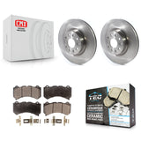 Front Disc Brake Rotors And Ceramic Pads Kit For Cadillac CTS