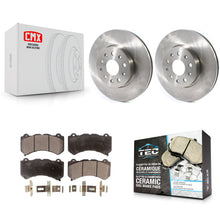 Charger l'image dans la galerie, Front Disc Brake Rotors And Ceramic Pad Kit For 2019-2020 Chevrolet Camaro LT/LS