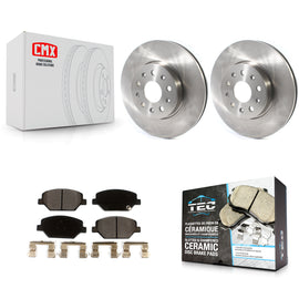 Front Brake Rotor & Ceramic Pad Kit For Chevrolet Camaro Without Brembo Calipers