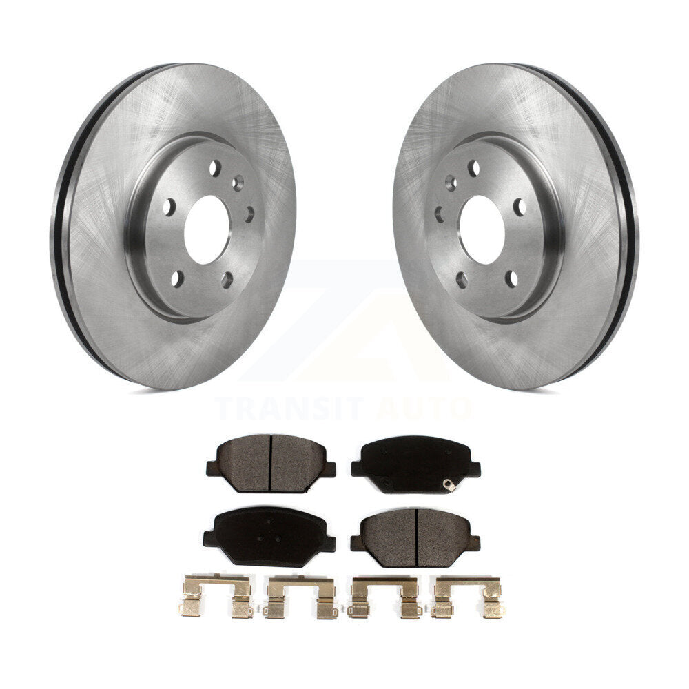 Front Disc Brake Rotors And Ceramic Pads Kit For Buick Envision Cadillac XT4