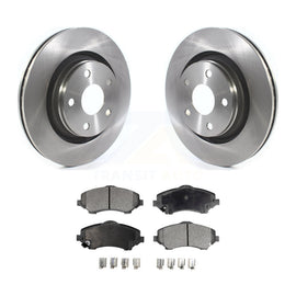 Front Brake Rotor Ceramic Pad Kit For Jeep Wrangler JK With 332mm Diameter