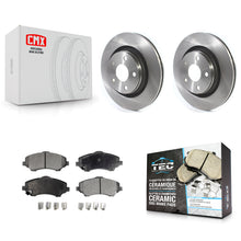 Charger l'image dans la galerie, Front Brake Rotor Ceramic Pad Kit For Jeep Wrangler JK With 332mm Diameter