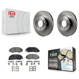 [Front] 1992-1993 Acura Integra GS-R Premium OE Brake Rotors & Ceramic Pads Kit For Max Braking