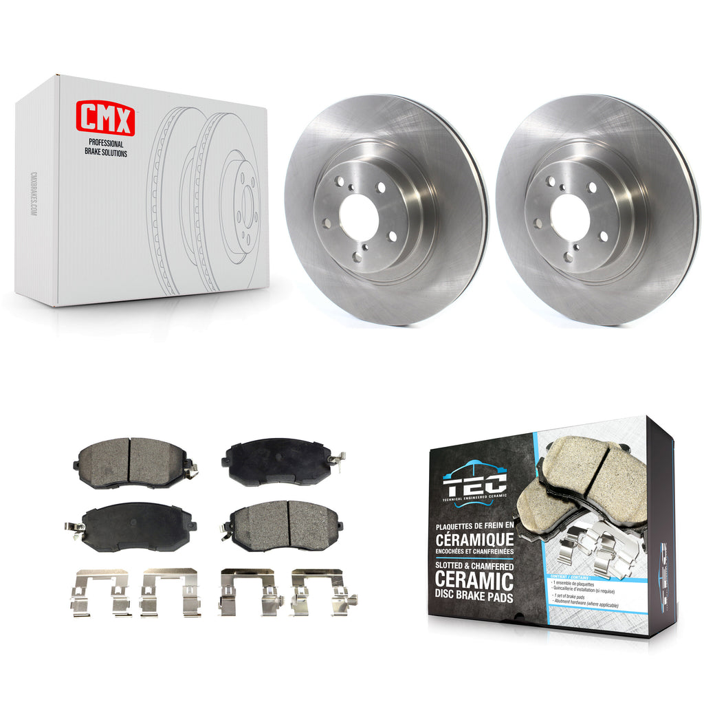 Front Brake Rotors Ceramic Pad Kit For Subaru Forester Impreza Outback XV Legacy