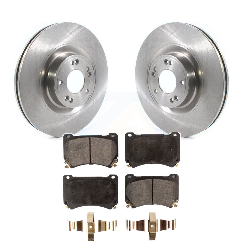 Front Disc Brake Rotors And Ceramic Pads Kit For Hyundai Genesis Equus