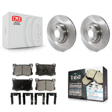 Front Disc Brake Rotor And Ceramic Pad Kit For Hyundai Genesis G80 Kia K900 3.8L