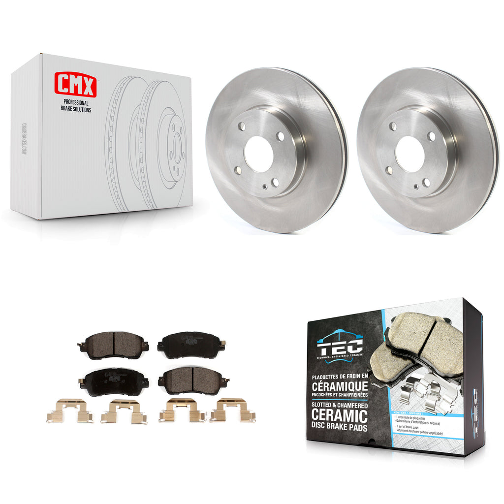 Front Disc Brake Rotors And Ceramic Pads Kit For Toyota Yaris iA Scion