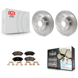 Front Disc Brake Rotors And Ceramic Pads Kit For Toyota Yaris iA Scion