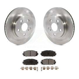 Front Disc Brake Rotors And Ceramic Pad Kit For Toyota Prius Corolla Prime AWD-e
