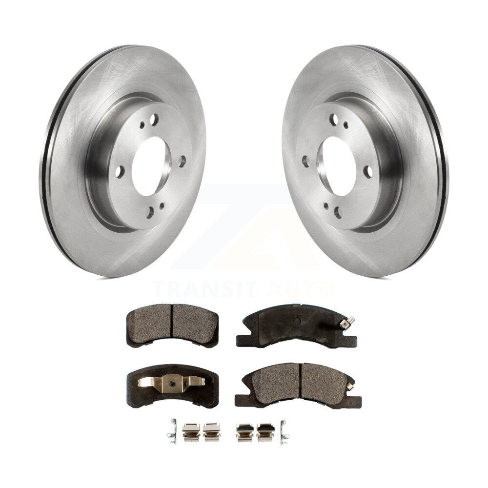 Front Disc Brake Rotors And Ceramic Pads Kit For 2017-2022 Mitsubishi Mirage G4