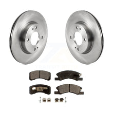 Charger l&#39;image dans la galerie, Front Disc Brake Rotors And Ceramic Pads Kit For 2017-2022 Mitsubishi Mirage G4