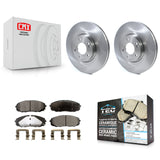 [Front] 2015-2020 Kia Sedona Premium OE Brake Rotors & Ceramic Pads Kit For Max Braking