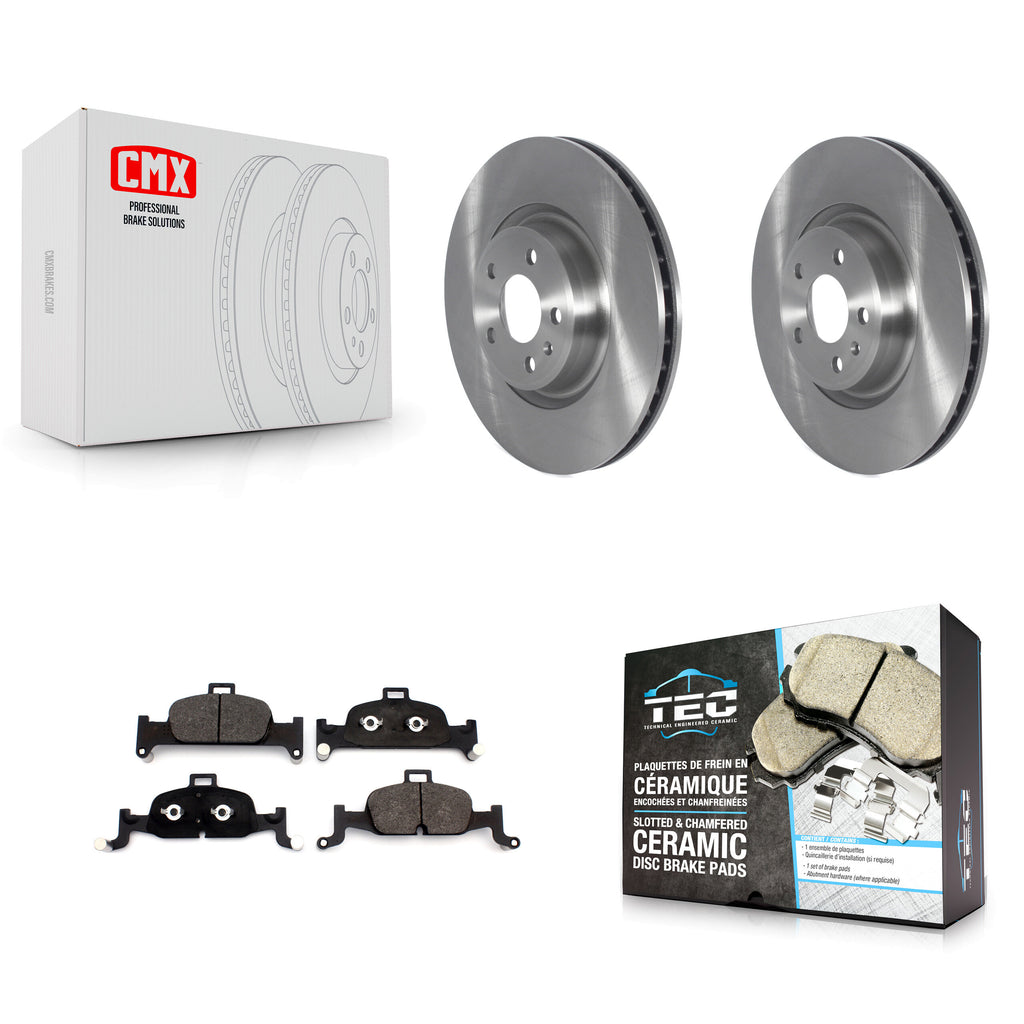 Front Brake Rotor Ceramic Pad Kit For Audi Q5 A4 A5 Quattro A6 Sportback allroad