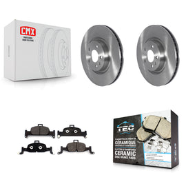 Front Brake Rotor Ceramic Pad Kit For Audi Q5 A4 A5 Quattro A6 Sportback allroad