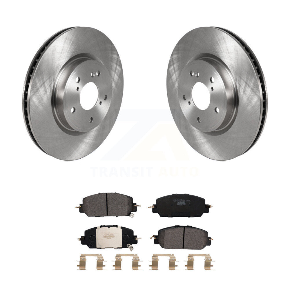 Front Disc Brake Rotors And Ceramic Pads Kit For Honda CR-V