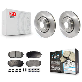 Front Disc Brake Rotors And Ceramic Pads Kit For Mazda CX-5 CX-9