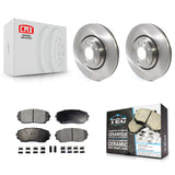Front Disc Brake Rotors And Ceramic Pads Kit For Mazda CX-5 CX-9
