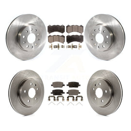 Front Rear Disc Brake Rotor Ceramic Pad Kit For 2019-2020 Chevrolet Camaro LT/LS
