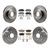 [Front+Rear] 1992-1993 Acura Integra GS-R Premium OE Brake Rotors & Ceramic Pads Kit For Max Braking