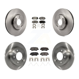 [Front+Rear] 2016 Hyundai Veloster Tech SE Premium OE Brake Rotors & Ceramic Pads Kit For Max Braking