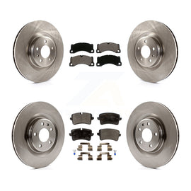 [Front+Rear] 2017 Porsche Macan Base Premium OE Brake Rotors & Ceramic Pads Kit For Max Braking