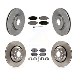 Front Rear Disc Brake Rotors And Ceramic Pads Kit For Volkswagen CC AWD