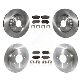 [Front+Rear] 2017-2020 Hyundai Elantra 1.6L Premium OE Brake Rotors & Ceramic Pads Kit For Max Braking