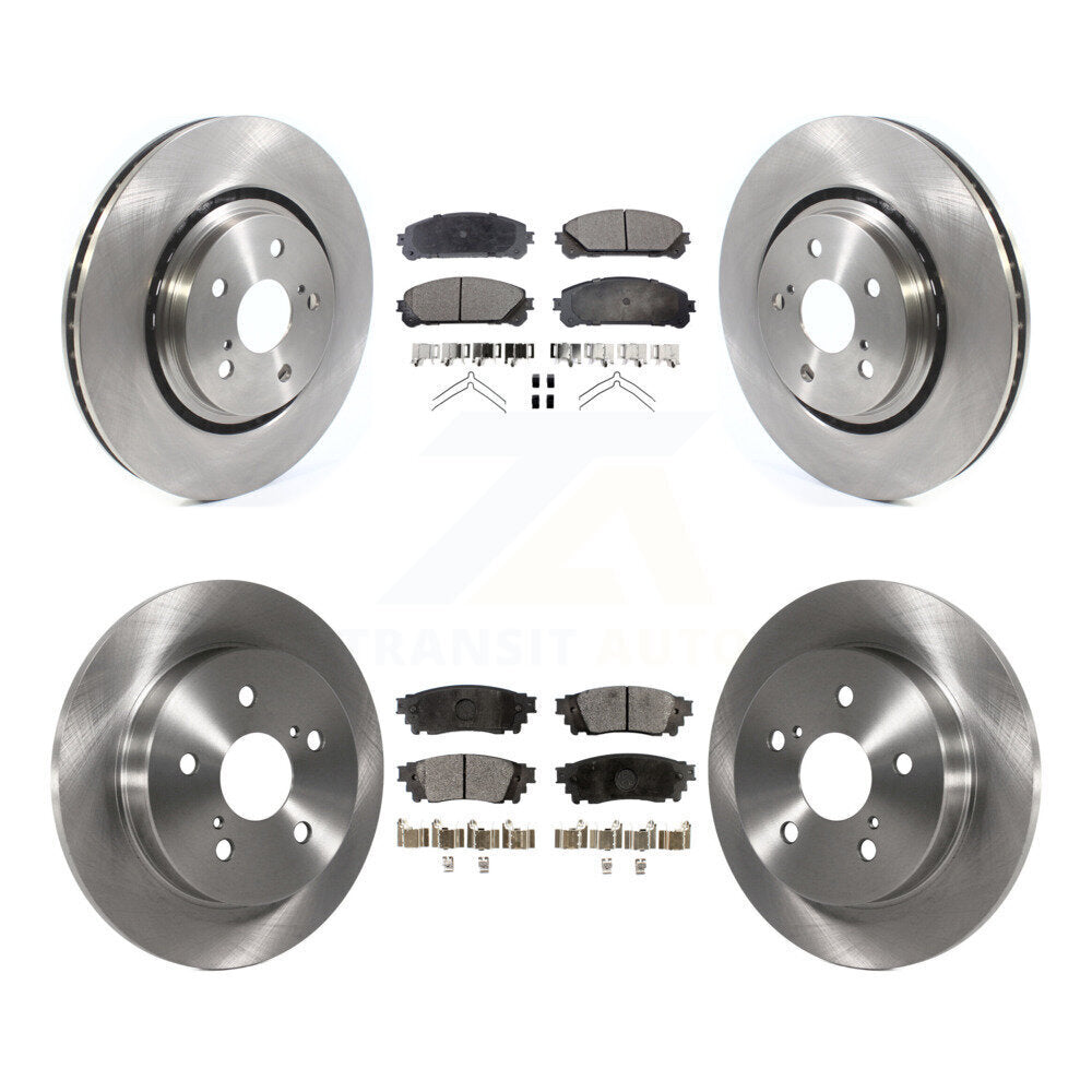 Front Rear Disc Brake Rotors And Ceramic Pads Kit For Toyota Camry Avalon TRD
