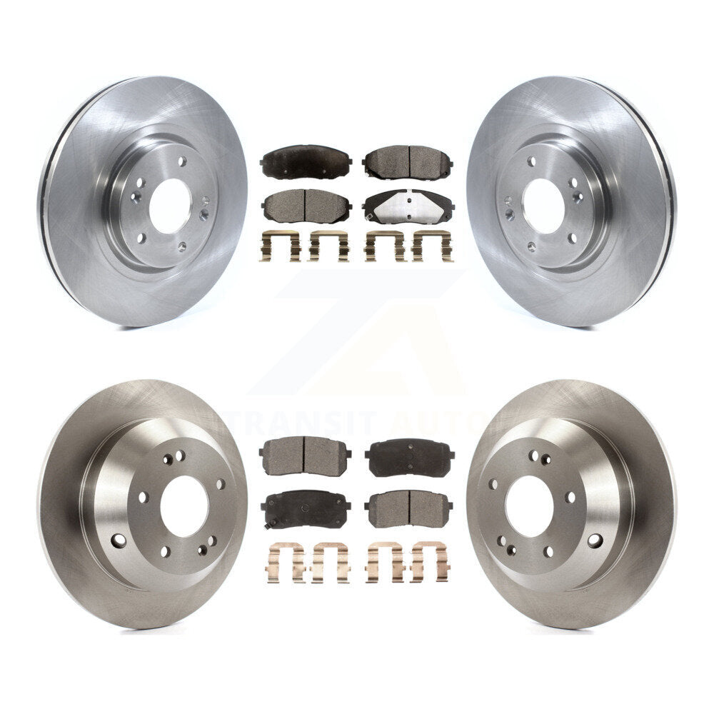 [Front+Rear] 2015-2020 Kia Sedona Premium OE Brake Rotors & Ceramic Pads Kit For Max Braking