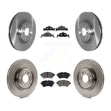 Front Rear Brake Rotors & Ceramic Pad Kit For Audi Q5 A5 Quattro A4 A6 Sportback