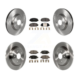 Front Rear Disc Brake Rotors And Ceramic Pads Kit For Honda CR-V