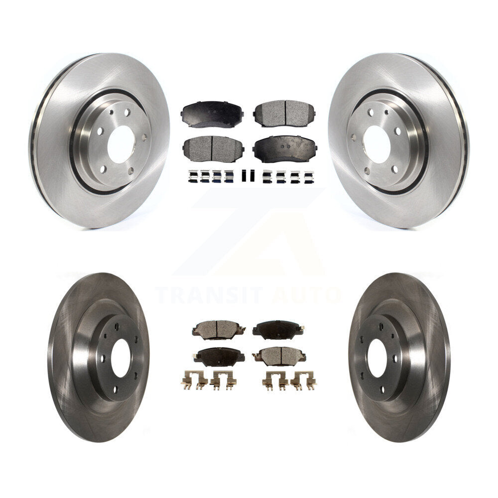 [Front+Rear] 2019-2022 Mazda CX-5 Turbocharged Premium OE Brake Rotors & Ceramic Pads Kit For Max Braking