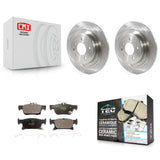 Rear Brake Rotors & Ceramic Pad Kit For Buick Envision With 315mm Diameter Rotor