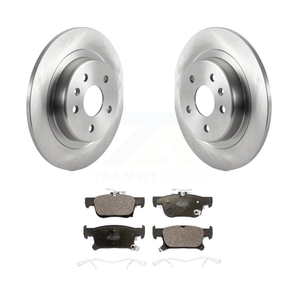 Rear Brake Rotors & Ceramic Pad Kit For Buick Envision With 315mm Diameter Rotor