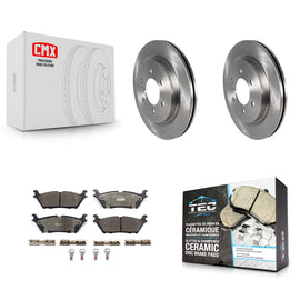 Rear Brake Rotor And Ceramic Pad Kit For Ford F-150 Expedition Lincoln Navigator