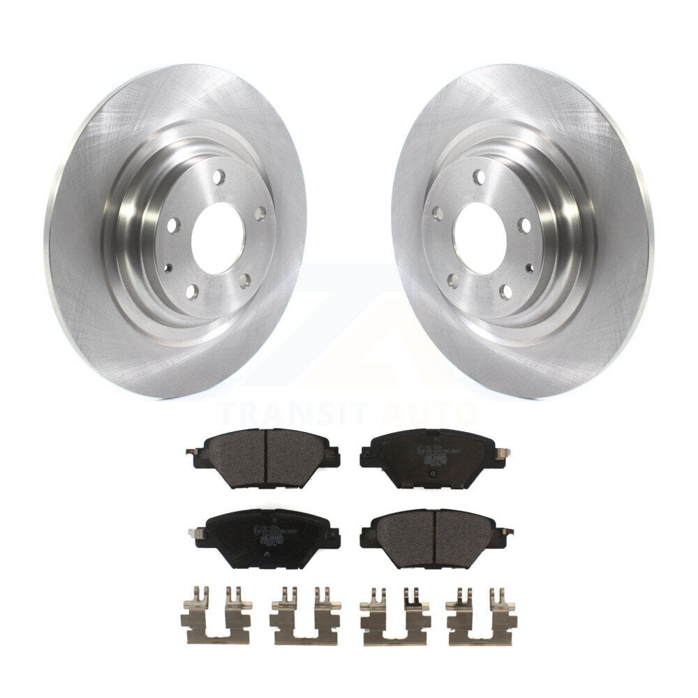 Rear Disc Brake Rotors And Ceramic Pads Kit For 2016-2022 Mazda CX-9